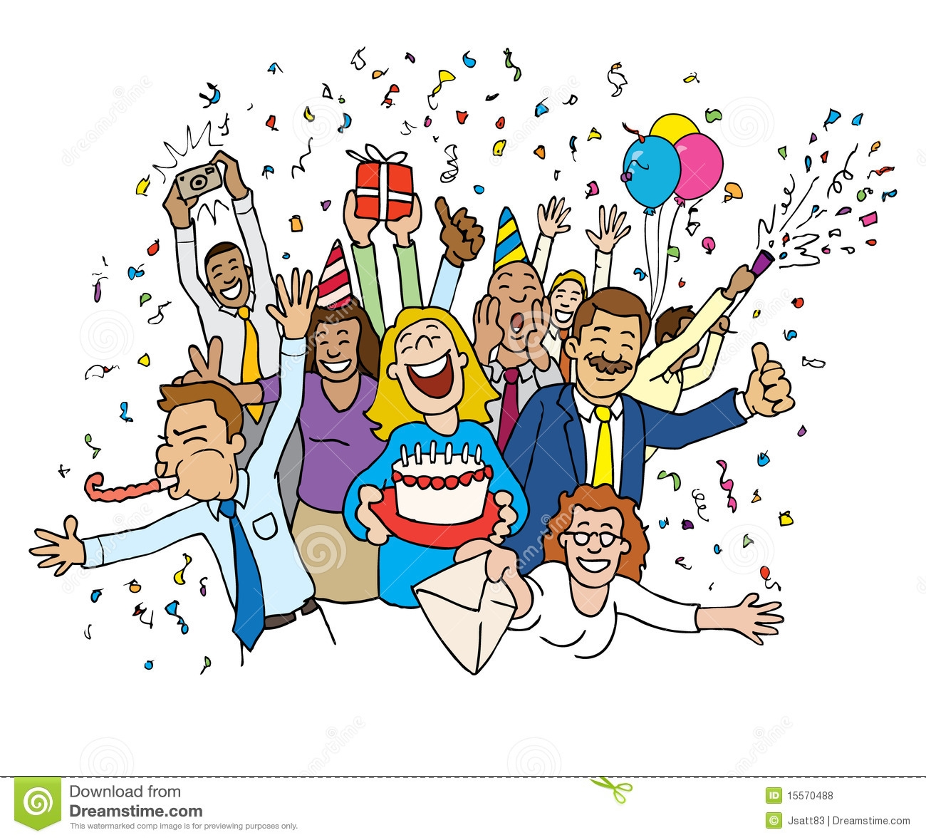 Office celebrate clipart.