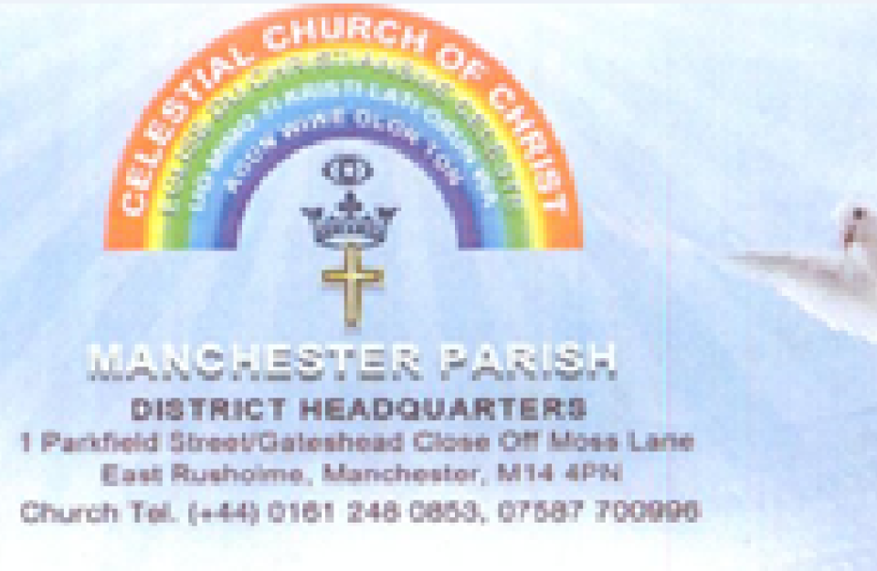 CELESTIAL CHURCH OF CHRIST.MANCHESTER1.