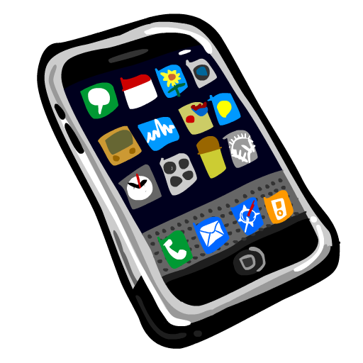 Iphone Cell Phone Clipart.