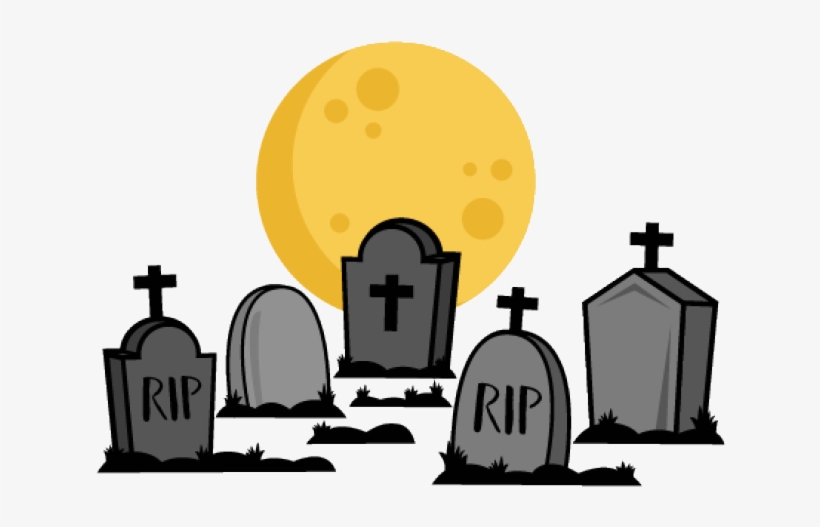 Cemetery Clipart Silhouette.