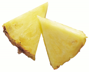 Pineapple chunk clipart.