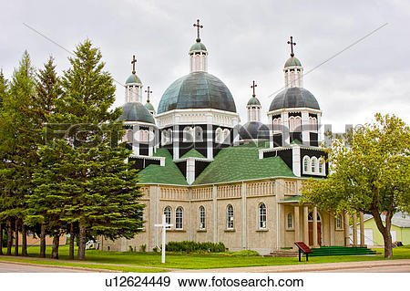 Stock Photograph of Historic Ukrainian Catholic Church of the.