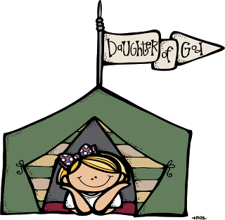 Girls Camp Illustrations.