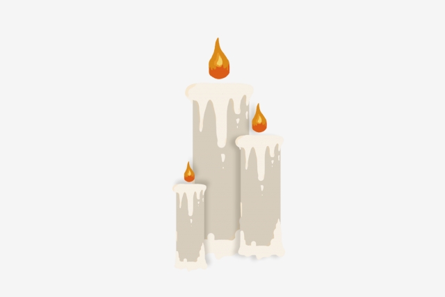 Halloween Candle Church Teacher, Fire, Hope, Hand Painted PNG.