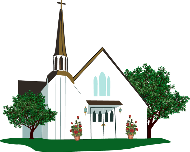 Christian religious clip art church image 5.