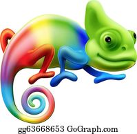 Chameleon Clip Art.