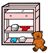 Changing Table Clipart.