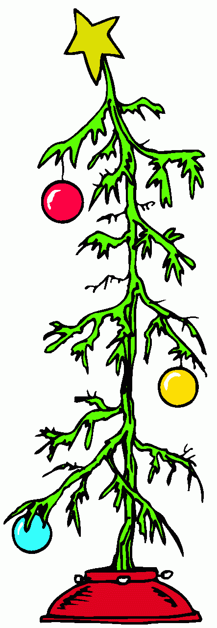 Clip Art Charlie Brown Christmas Tree.