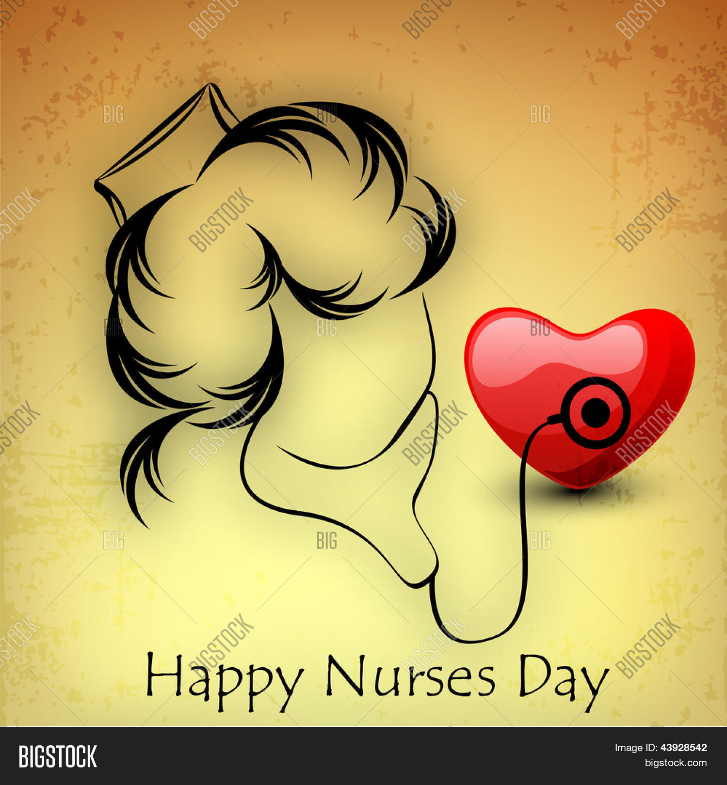 International nurse day concept with illustration of a nurse.