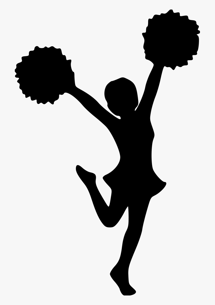 Transparent Cheerleader Silhouette Png.