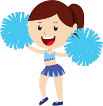 Free Cheerleading Clipart.