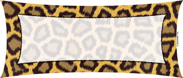 Rectangle With Animal Print Border.