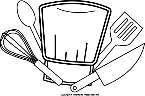 Chef hat clipart black and white clipartfest.