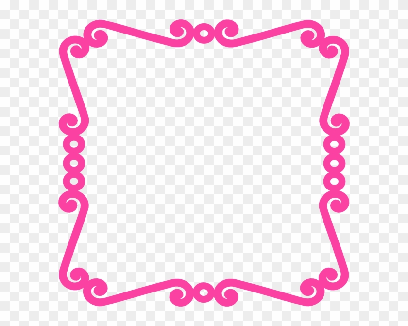 Pink Chevron Border Clip Art.