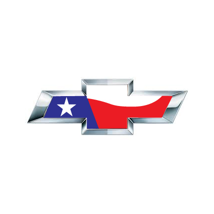 CHEVY Emblem Overlay Texas Flag.