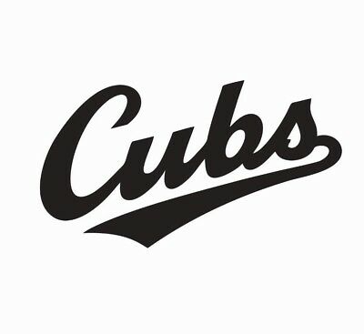 CHICAGO CUBS MLB Baseball Jersey Vinyl Die Cut Car Decal.