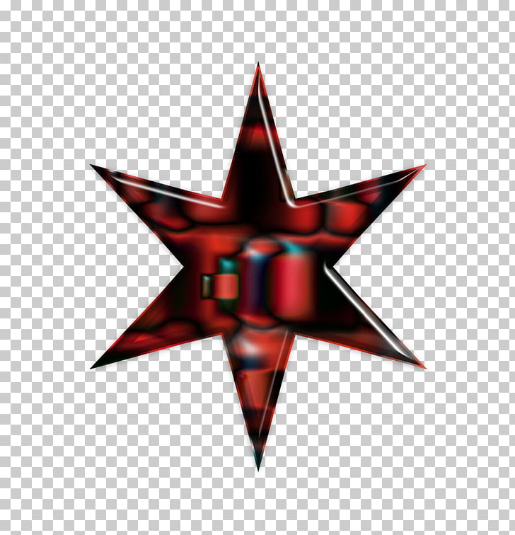 Flag of Chicago Red star, etoile PNG clipart.