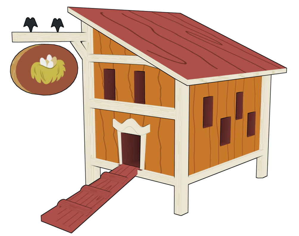 Chicken coop clipart free.