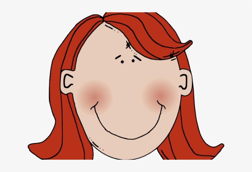 Red Hair Clipart Child Head.