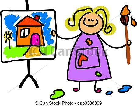 Child painting clipart 1 » Clipart Portal.