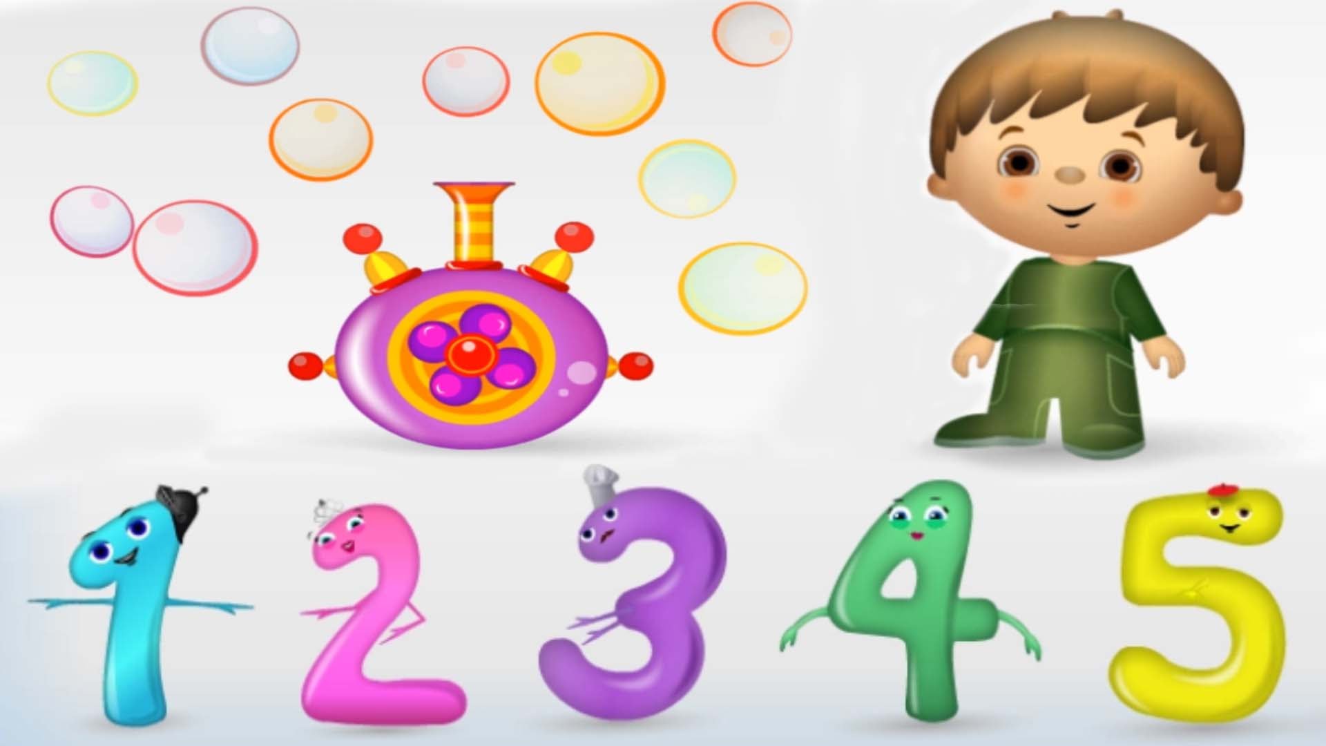 Numbers for Kids, Counting 1 to 10, Fun Math Game, Learning Videos.