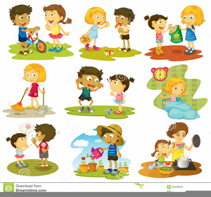 Free Clipart Children Doing Chores.