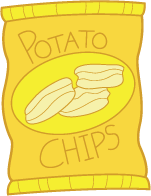 Free potato chip clipart.