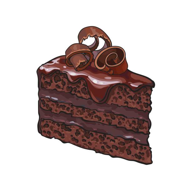 Chocolate Cake Cartoon Images : Clipart Of Chocolate Cake K5707040 ...