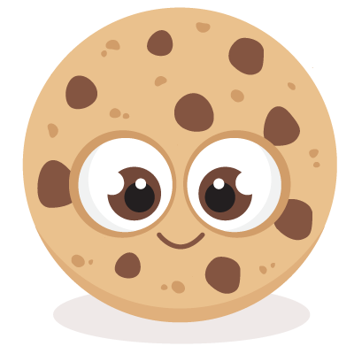 Bitten chocolate chip cookies clipart.