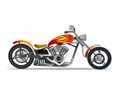 Chopper color clip art.