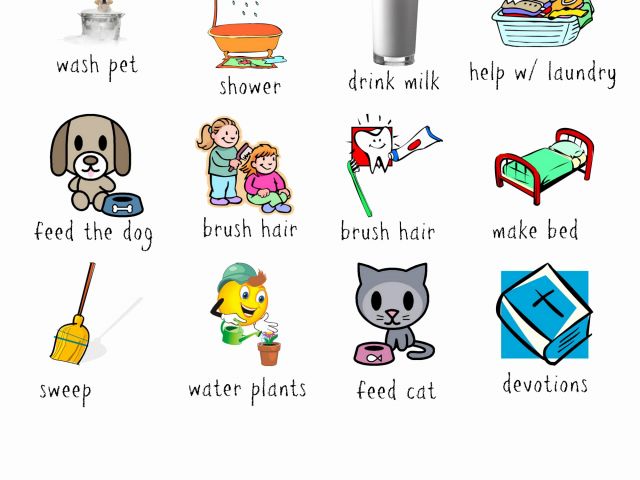 Chore Printables Luxury 13 Job Chart Icons Preschool Chore Chart.