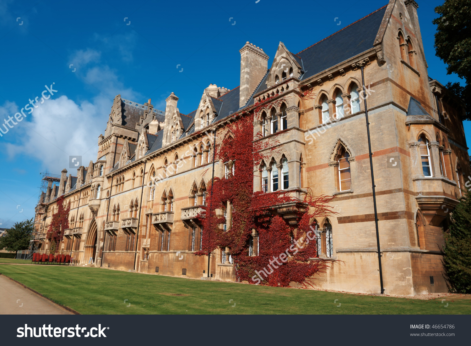 Christ Church College Oxford University Uk Stock Photo 46654786.