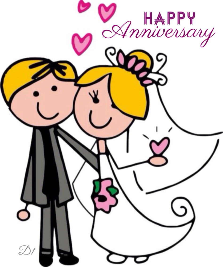 Wedding Anniversary Clipart.