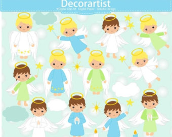 Angel boy clip art.