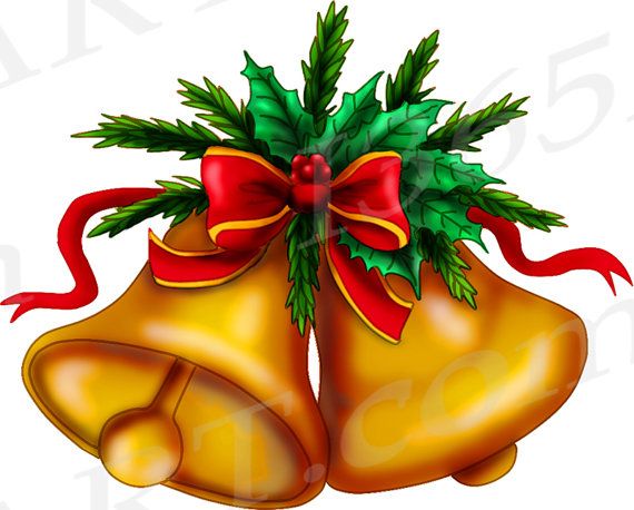 Christmas Bell Clip art, Bell Invitation, Jingle Bell.