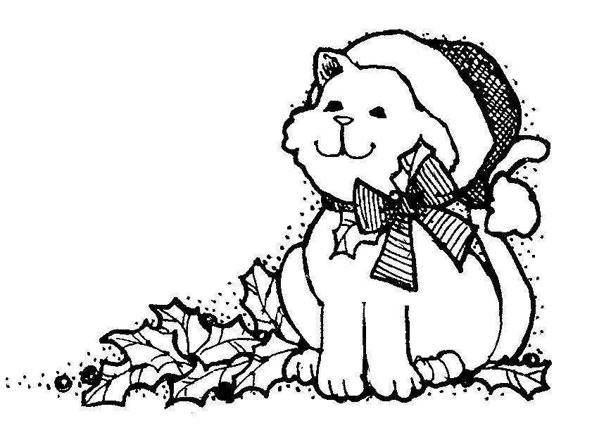 Christmas Clipart Black And White.