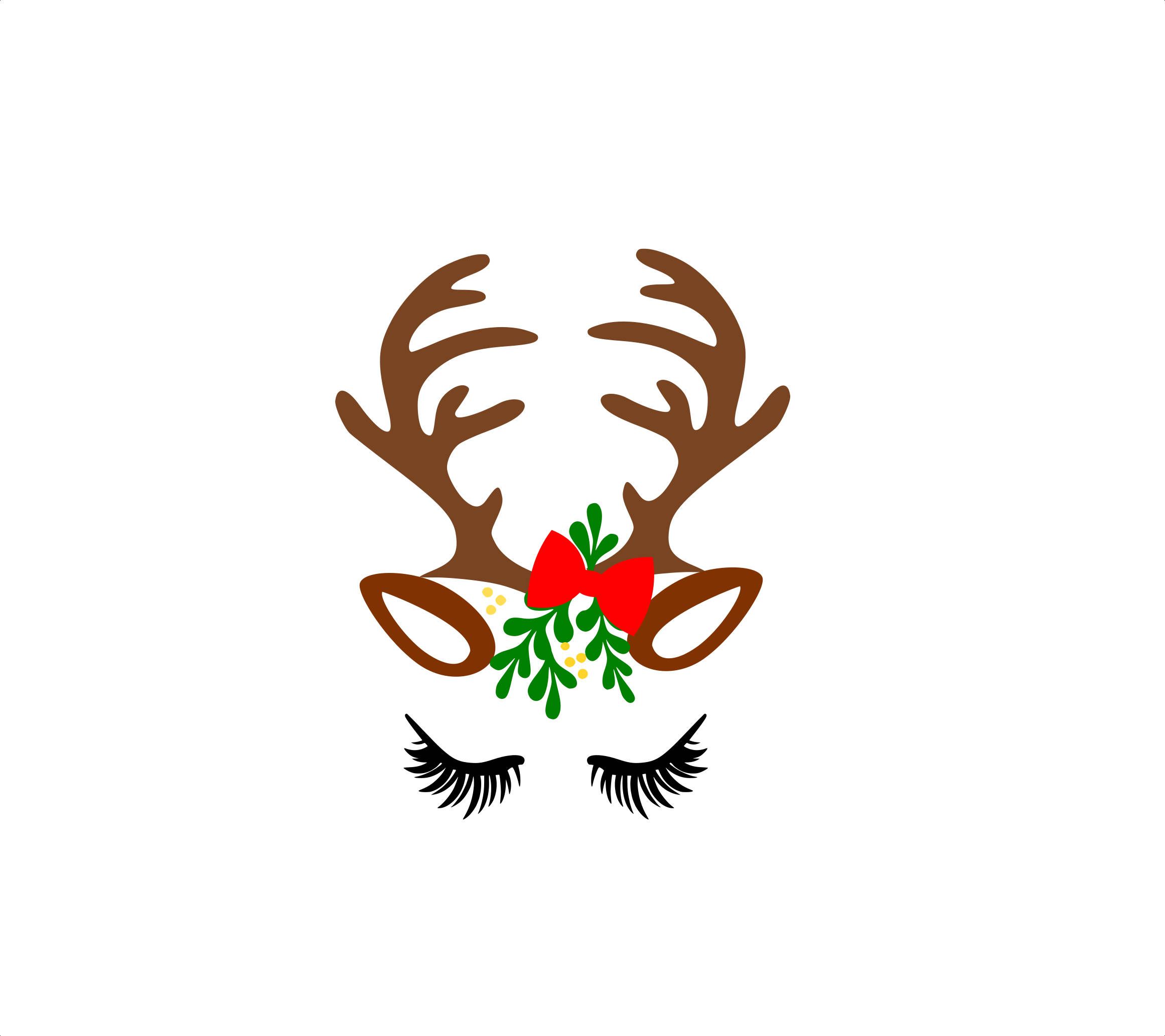 Reindeer face svg, Reindeer svg files, Christmas reindeer.