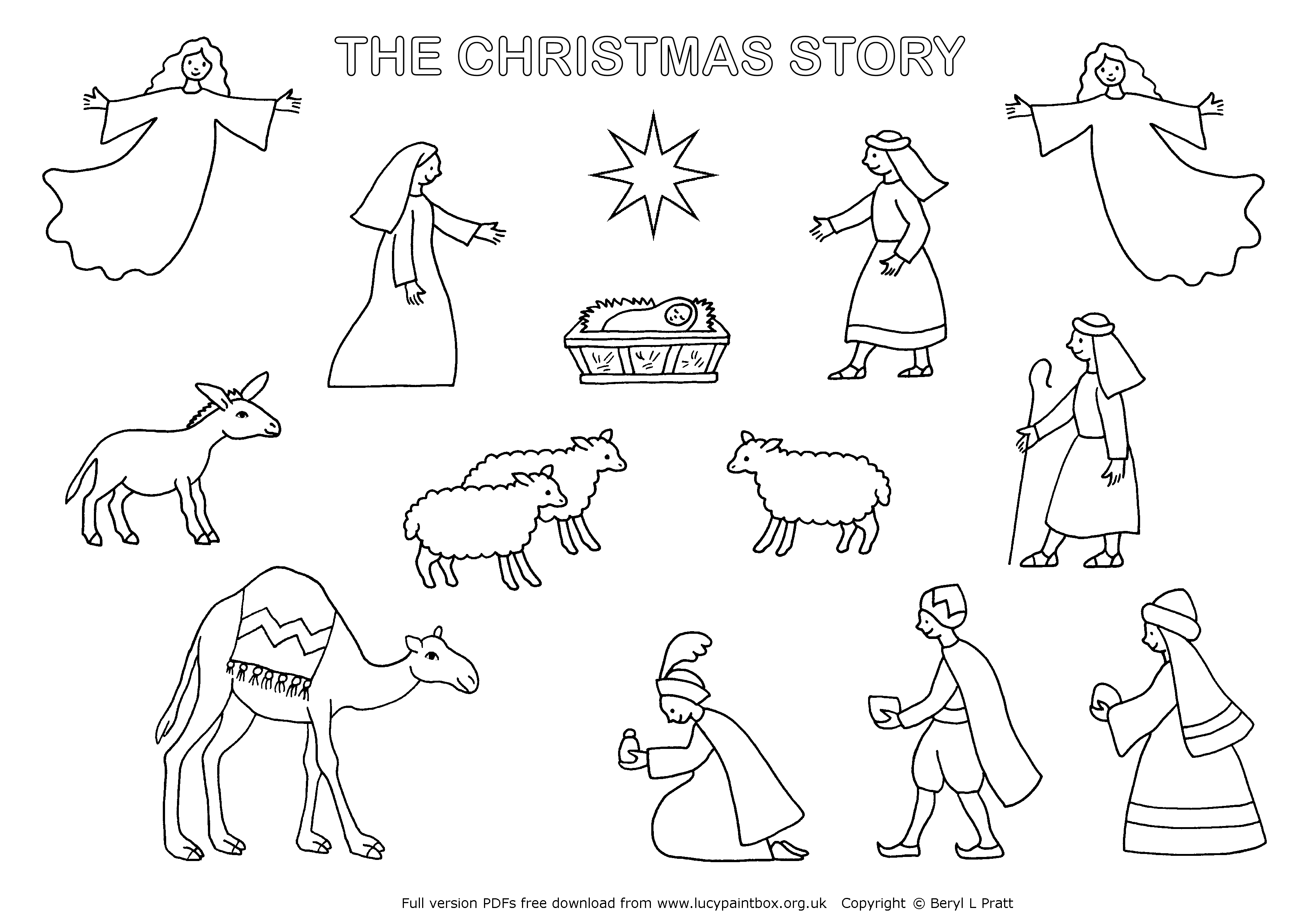 Simple Nativity Clipart.