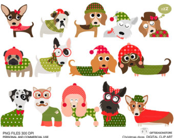 Free Christmas Dog Cliparts, Download Free Clip Art, Free.