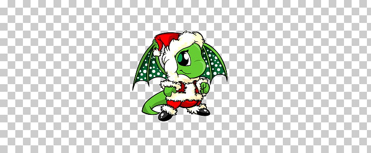 Christmas Shoyru, green dragon illustration PNG clipart.