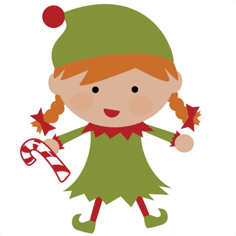 Christmas Elves Clipart.