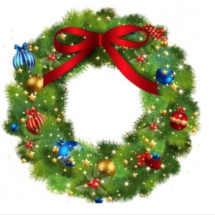 Wreath Christmas Garland , wreath PNG clipart.