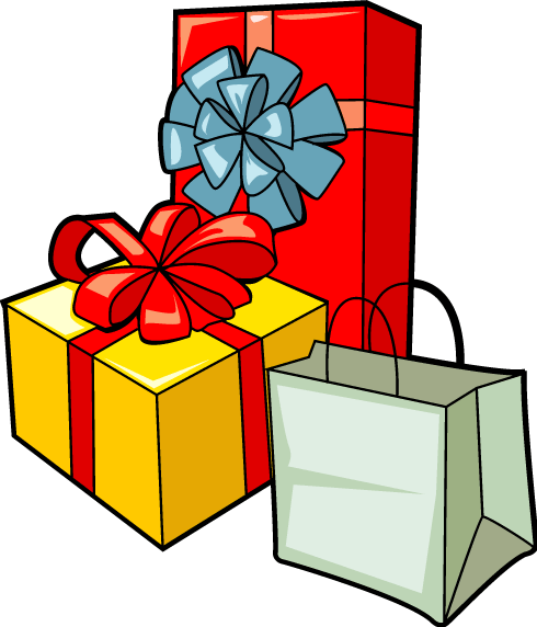 Clipart xmas gifts.