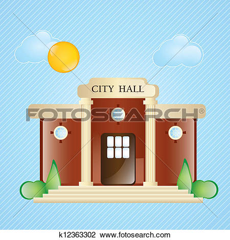 City hall Clipart Vector Graphics. 747 city hall EPS clip art.