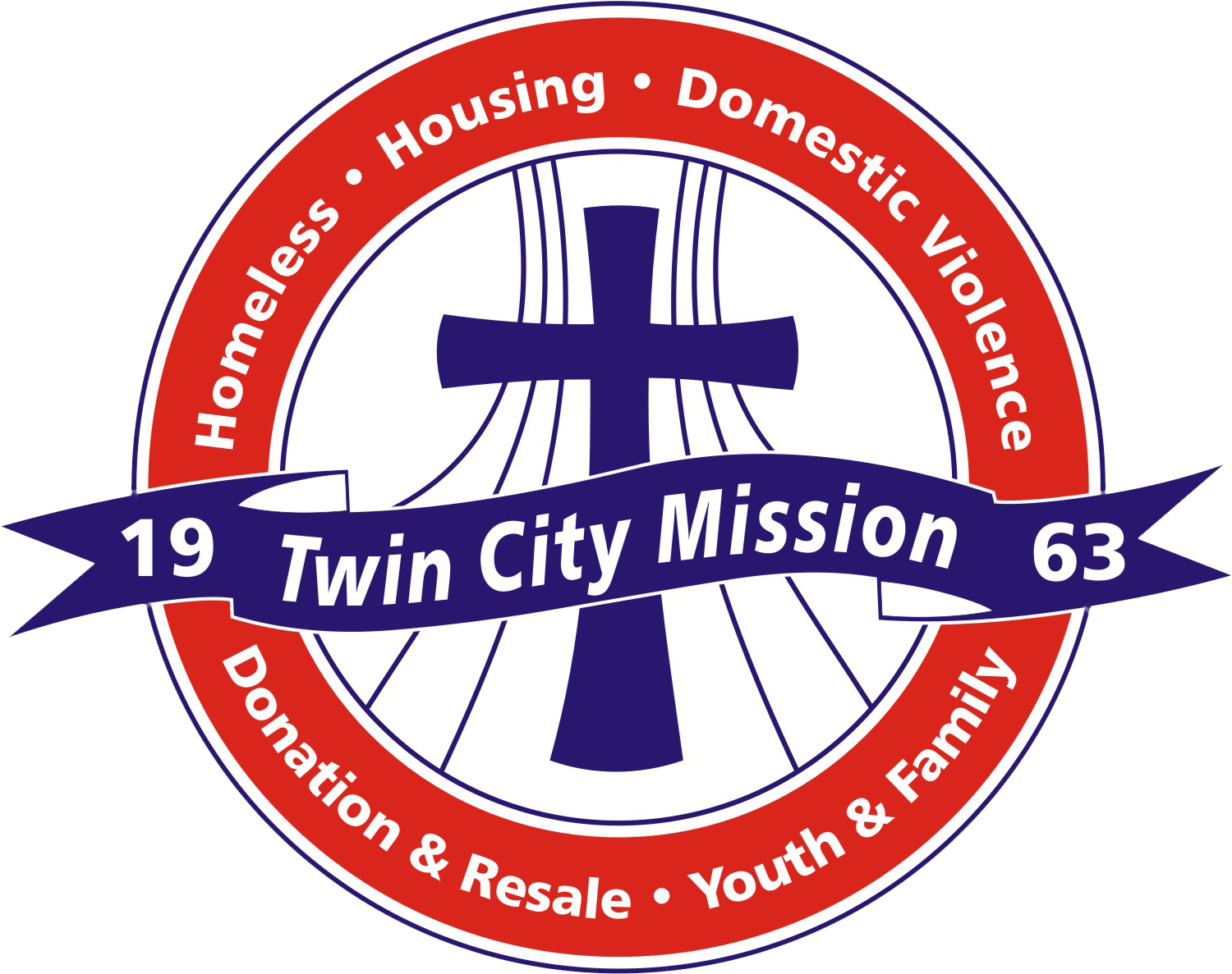 Twin City Mission Logo , Transparent Cartoon.