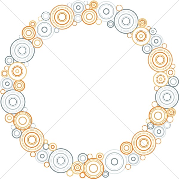 Pastel Circles Border.