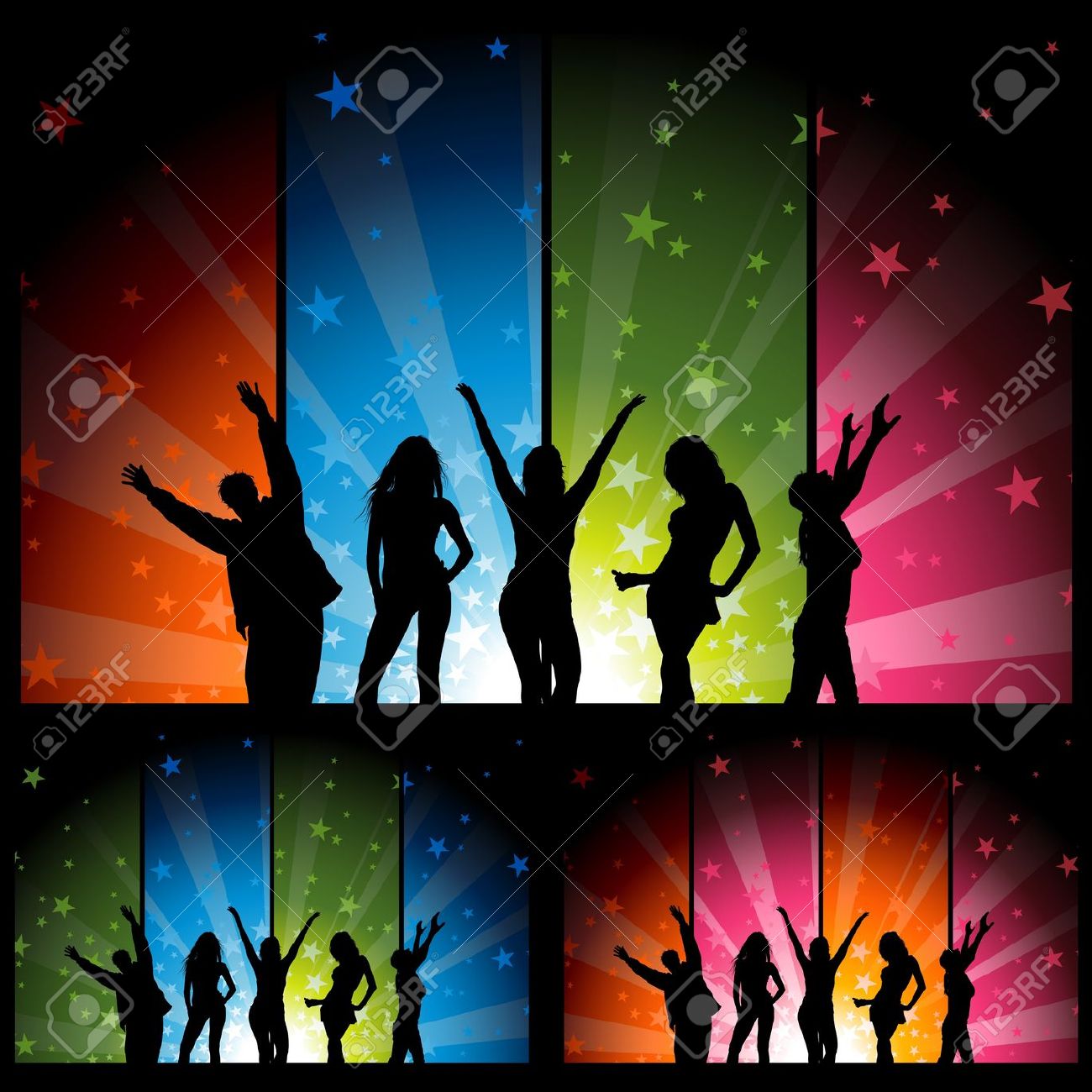 Night Club Dance Clip Art.