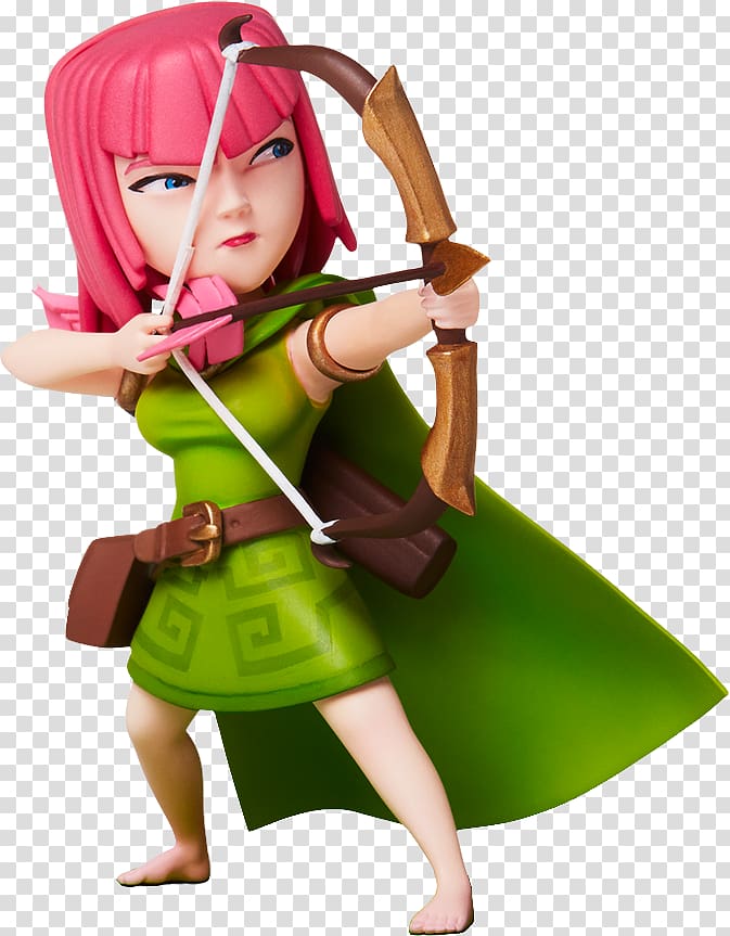 Clash of Clans archer digital illustration, Clash Royale.