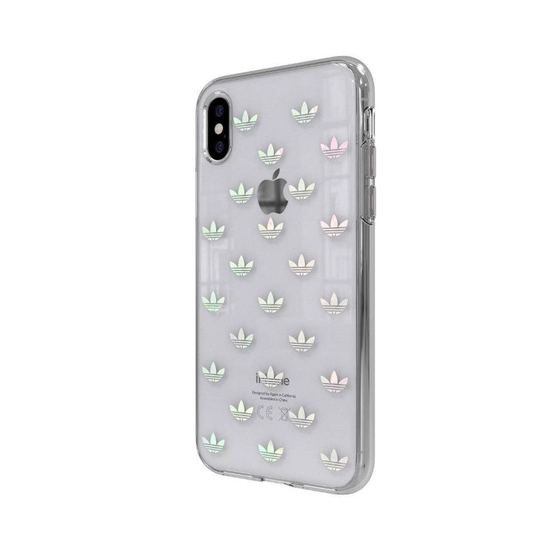 Adidas Original Trefoil Case Clear/Logo for iPhone XS.