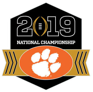 Details about Official 2019 College Football National Championship Game Pin  Clemson Tigers.